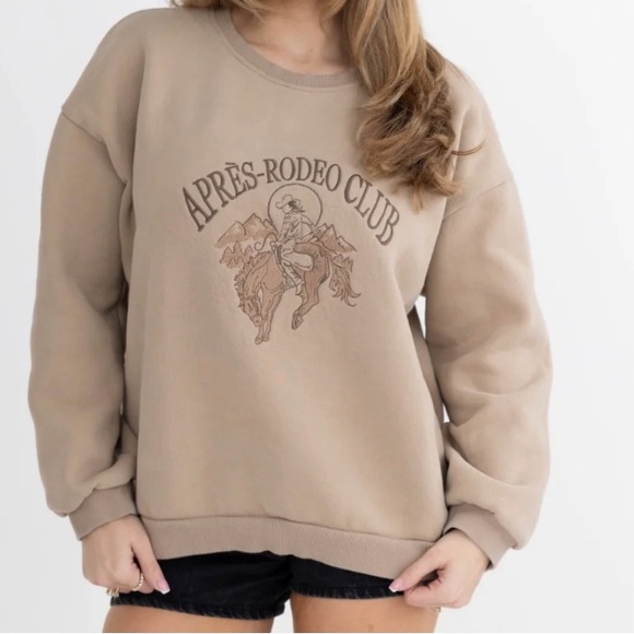 first class cowboy Sweaters - Après Rodeo® Sweatshirt Nude